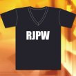 画像1: RJPWスタンダードVネックTシャツ（カーボンブラック） (1)